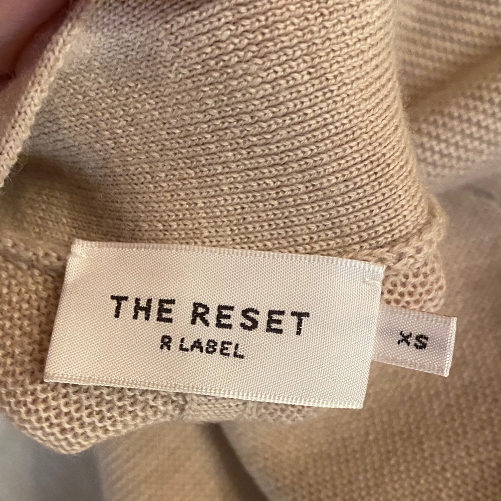 The Reset Women's Cardigan in Warm Tan - Picture 5 of 6